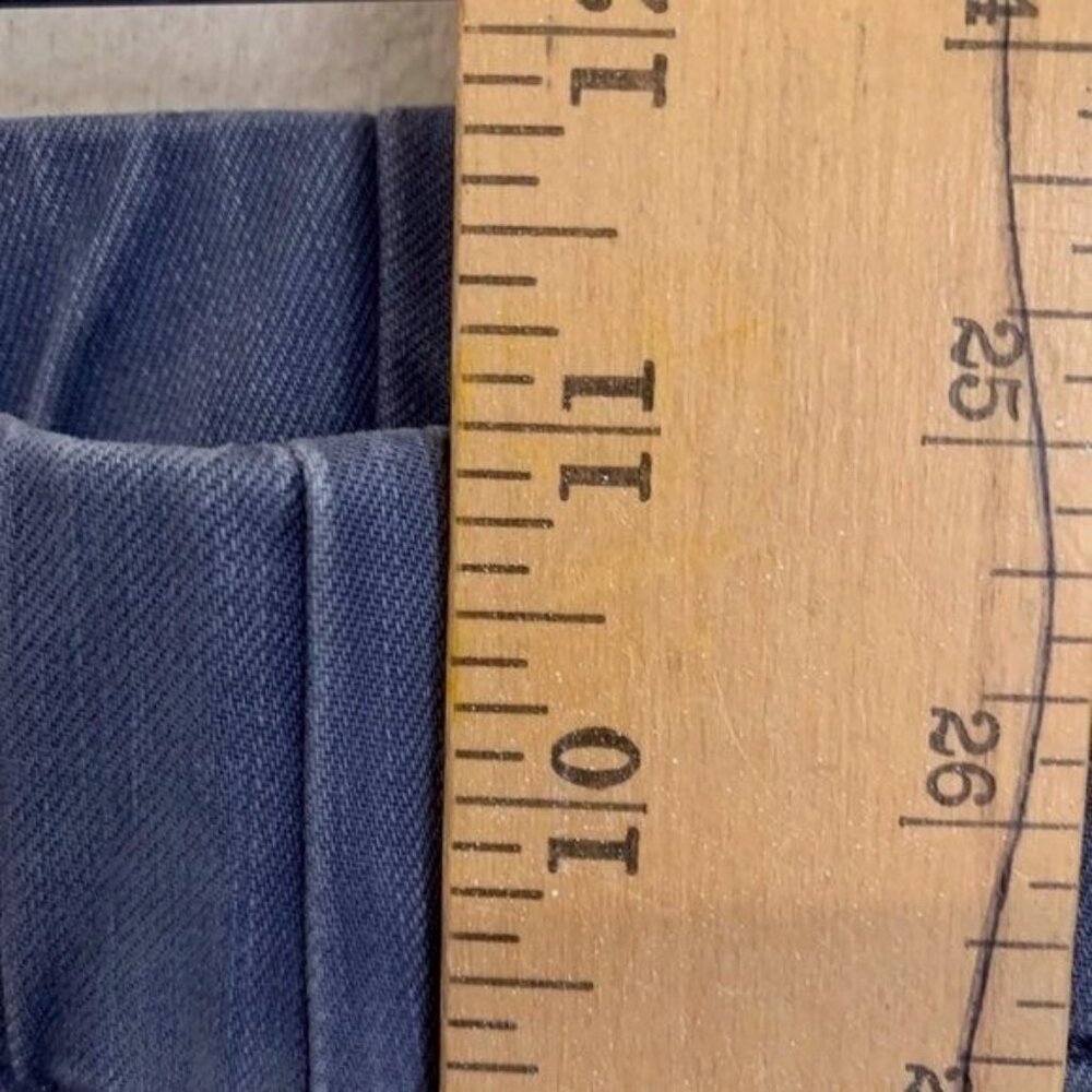 Soft Surroundings Women Medium Metro Denim Snap Ankle Blue Pull On Jeans 33x28.5 - Picture 3 of 9